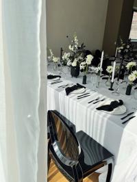 monochrome wedding